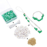 Glass Chips Letter Pearl Beads DIY Jewelry Making Kit