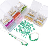 Glass Chips Letter Pearl Beads DIY Jewelry Making Kit