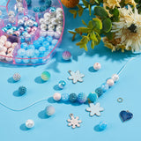 Bead Making Kit Mixed Beads Pendants DIY Bracelet Necklace