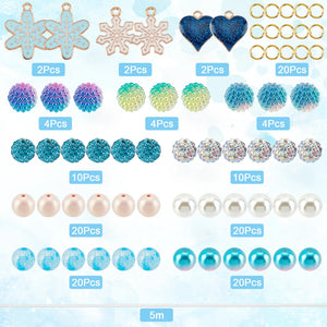 Bead Making Kit Mixed Beads Pendants DIY Bracelet Necklace
