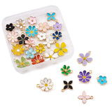 Colorful Flower Enamel Charms for DIY Jewelry Making