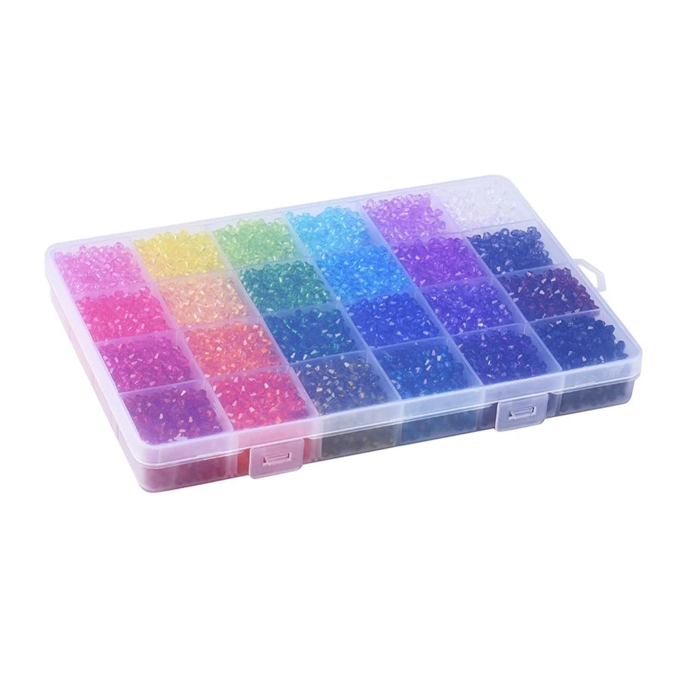 Colorful Transparent Acrylic Beads 4mm 6mm 8mm for DIY Jewelry Making