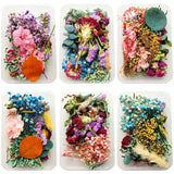Crystal Epoxy Filler Dry Flower Mixed Nail Stickers Decorations