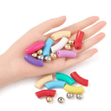 DIY Curved Tube Beads Jewelry Making Kit 48pcs/box