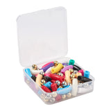 DIY Curved Tube Beads Jewelry Making Kit 48pcs/box