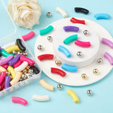 DIY Curved Tube Beads Jewelry Making Kit 48pcs/box