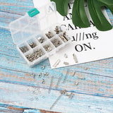 DIY Ribbon Ends Slide Clasp Twist Extender Chains Jump Rings Lobster Clasps
