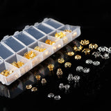 Filigree Flower Beads End Caps Jewelry Making Kit Set