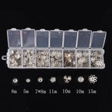 Filigree Flower Beads End Caps Jewelry Making Kit Set
