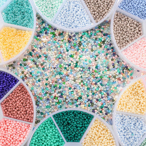 Glass Seed Beads Czech Charm Spacer Kit DIY Jewelry Making Supplies