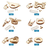 Zinc Alloy Metal Clasp Turn Lock Twist Lock for Leather Crafts