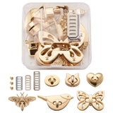 Zinc Alloy Metal Clasp Turn Lock Twist Lock for Leather Crafts