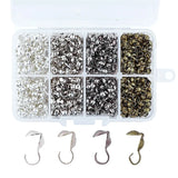 Iron Clamshell Bead Tips for Jewelry Making DIY 9x3mm