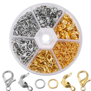 Jewelry Making Kits Lobster Clasp Jump Rings Crimps Beads Box Sets