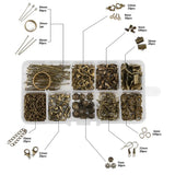 Jewelry Making Kit with Crimp End Clasps, Lobster Clasps, Jump Rings