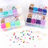 Polymer Clay Acrylic Jewelry Making Kit for DIY Bracelets & Necklaces