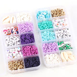 Polymer Clay Acrylic Jewelry Making Kit for DIY Bracelets & Necklaces