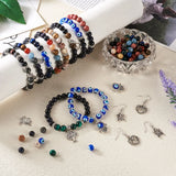 Mixed Gemstone Lampwork Beads DIY Kit