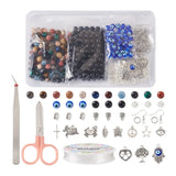 Mixed Gemstone Lampwork Beads DIY Kit