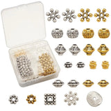 Mixed Shapes Metal Bead Spacers for Jewelry Making