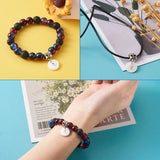 Natural Freshwater Shell Charms Flat Round Charms Beads for DIY Crafts