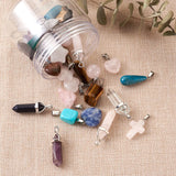 Mixed Stone Pendants Charms for DIY Necklace Bracelet