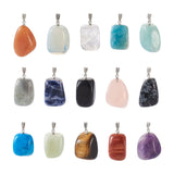 Mixed Stone Pendants Charms for DIY Necklace Bracelet