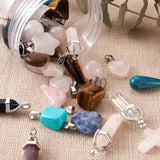 Mixed Stone Pendants Charms for DIY Necklace Bracelet