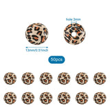 Leopard/Cow Print Wooden Beads for DIY Jewelry Making