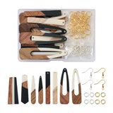 Resin Wood Earring Charms for Jewelry Making