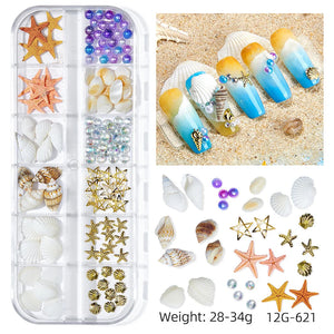 Sea Shells Pearl Resin Filler Rhinestones Epoxy Silicone Mold Jewelry