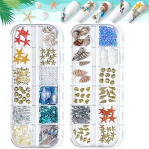 Sea Shells Pearl Resin Filler Rhinestones Epoxy Silicone Mold Jewelry