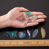 Stainless Steel Filigree Pendants Earring Making Kit