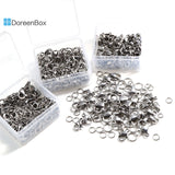 Stainless Steel Lobster Clasp Jump Rings Silver for DIY Bracelets