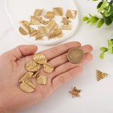 Stainless Steel Pendants Assorted Shapes for Jewelry Making