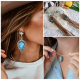 Synthetic Turquoise Stone Pendants for DIY Jewelry Making