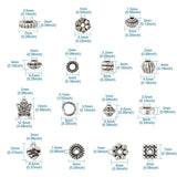 Tibetan Style Bead Metal Spacer Charm Pendant for DIY Jewelry Making