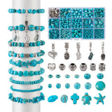 Turquoise Beads Charms Ocean Style DIY Jewelry Making Kit