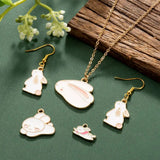 Zinc Alloy Enamel Pendants Bunny 3D Umbrella Eiffel Tower Charms