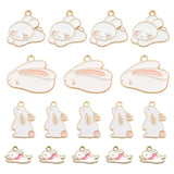 Zinc Alloy Enamel Pendants Bunny 3D Umbrella Eiffel Tower Charms