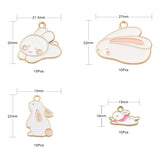 Zinc Alloy Enamel Pendants Bunny 3D Umbrella Eiffel Tower Charms