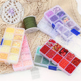Glass Seed Beads & Sequin Set for DIY Jewelry Making, Bag Shoes Garments