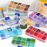 Glass Seed Beads & Sequin Set for DIY Jewelry Making, Bag Shoes Garments