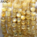 Golden Lepidolite Bead Bracelet 8mm Natural Stone