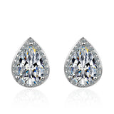 1CT 2CT Moissanite Diamond Ear Studs Earring Sterling Silver