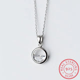 D Real Moissanite Pendant Necklace Lab Diamond S925 Sterling Silver Fine Jewelry