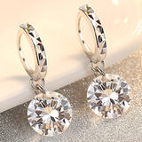 1CT Moissanite Long Drop Earrings 925 Sterling Silver
