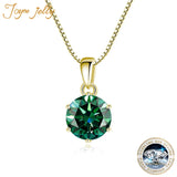 1CT Moissanite Pendant S925 Sterling Silver Jewelry Girl Gift