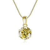 1CT Moissanite Pendant S925 Sterling Silver Jewelry Girl Gift