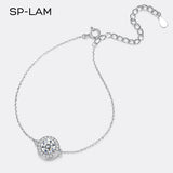1Ct Moissanite Bracelet 925 Silver Chain Charms For Women